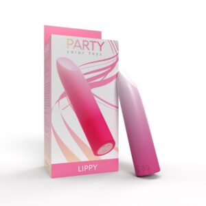 Party Color LIPPY Rechargeable Bullet Vibrator Pink