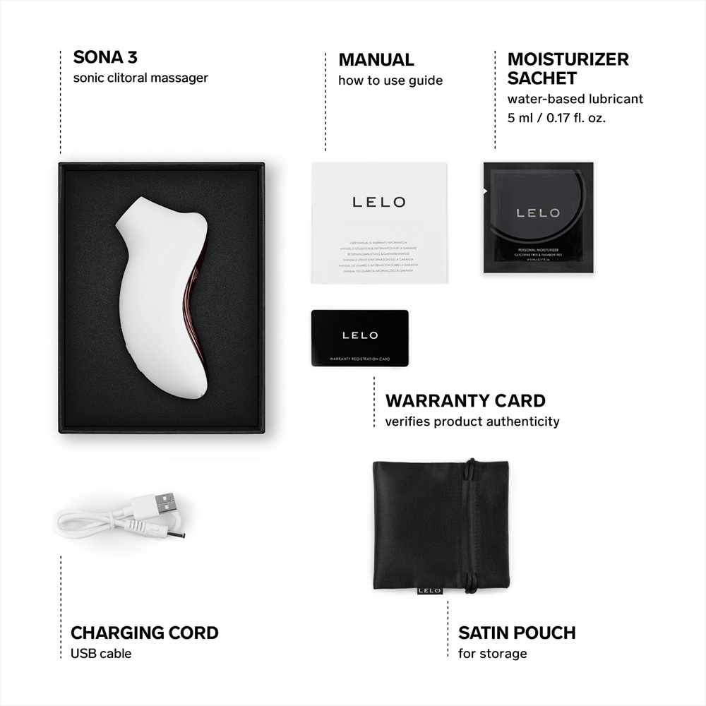 LELO Sona 3 Clitoral Massager Cream - Image 5