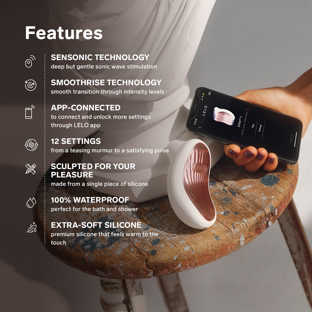LELO Sona 3 Clitoral Massager Cream - Image 7