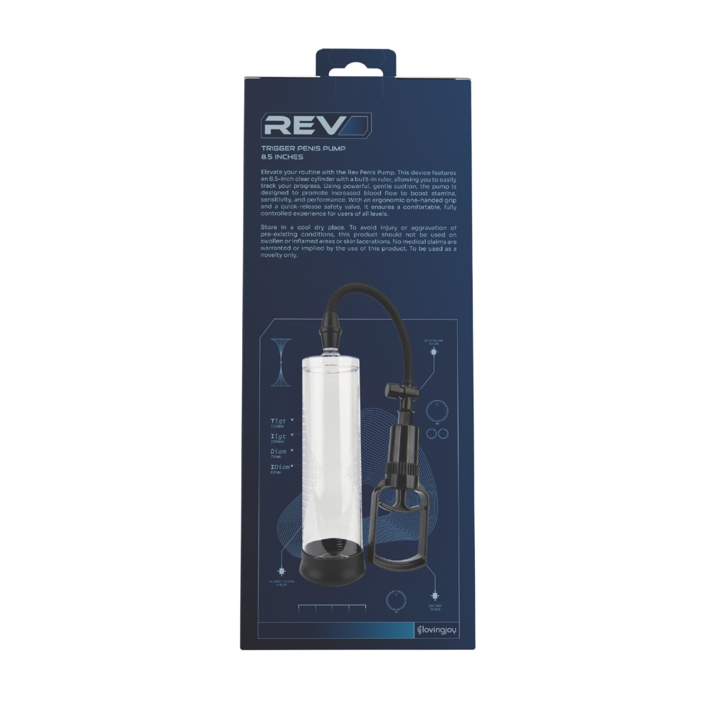 Rev-Pump Trigger Penis Pump 8.5 Inches - Image 7